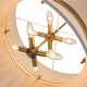 preview thumbnail 13 of 16, 8 - Light Modern 24 inch Fabric Hourglass Chandelier w/ Tapered Drum Shade
