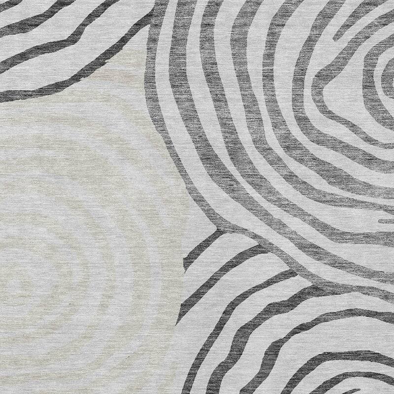 HomeRoots Abstract Transitional Rectangle Outdoor Rug