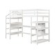 preview thumbnail 2 of 11, Twin Size Loft Bed with Desk and Storage Stairs Loft Bed Frame with Shelves and Safety Guardrails