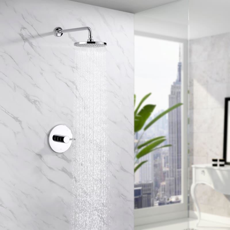 Luxier SS-B01 Single-Handle 1-Spray Shower Faucet with Valve