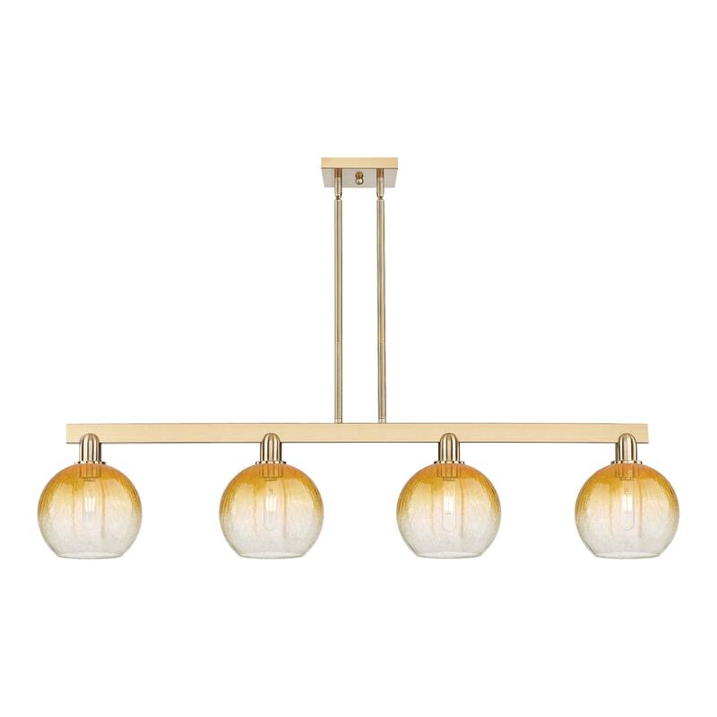 Innovations Lighting 716-4I-12-48 Brookhaven Globe Linear Brookhaven - Champagne Bronze / Amber