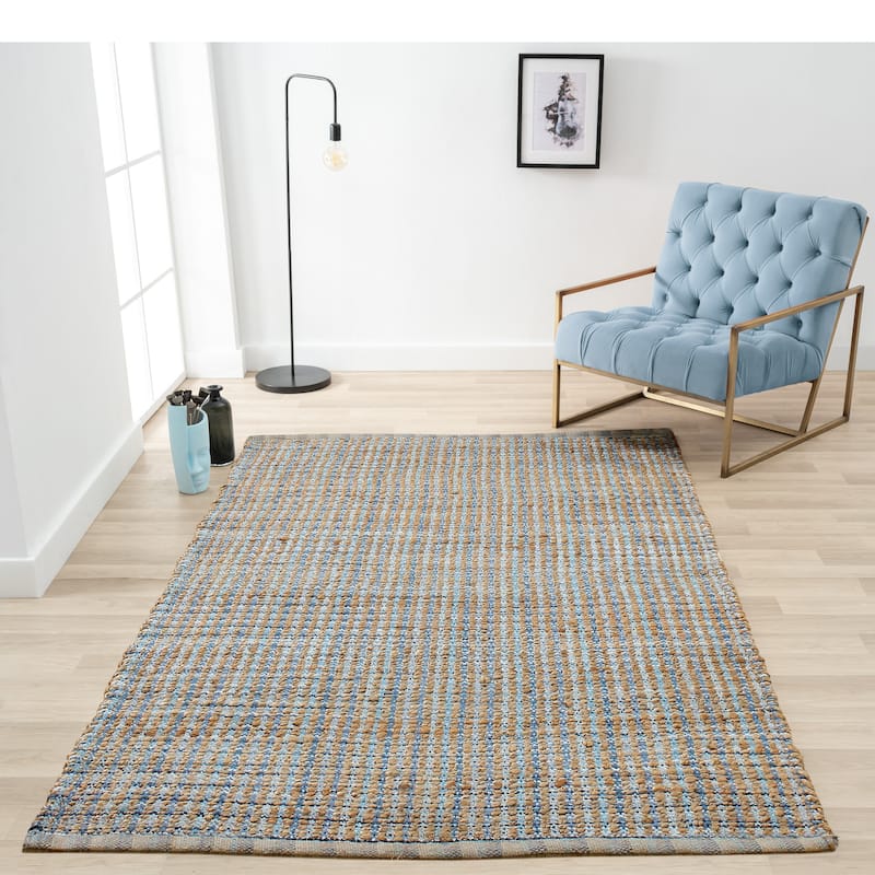 Sevita Jute Geometric Area Rug