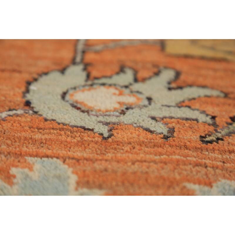 Heriz Serapi Oriental Rug Hand-Knotted Vegetable Dye Wool Carpet - 9'4"x 11'11"