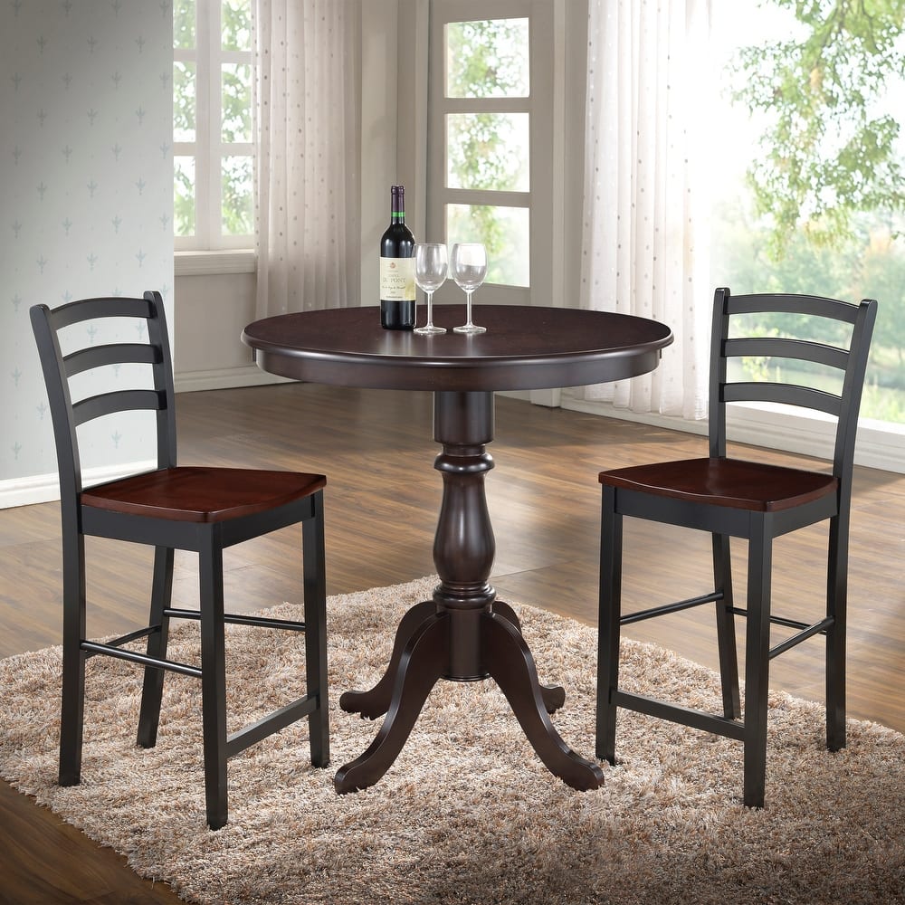Carolina Living Fairview Round Pedestal Bar Table