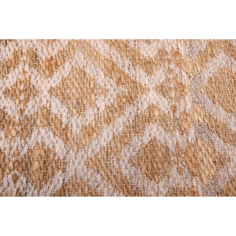 ECARPETGALLERY Flat-Weave Palas Denizli Tan Jute Kilim - 5'3 x 7'5