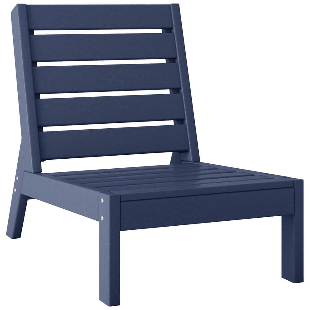 Birchwood All Weather HDPE Outdoor Patio Deep Seating Modular Armless Chair