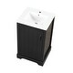 preview thumbnail 13 of 13, 20" Bathroom Vanity with Sink, Bathroom Cabinet with Soft Closing Door, Storage Rack and Adjustable Shelve, Black