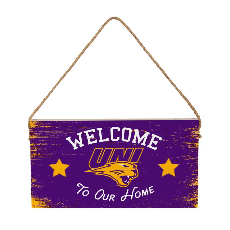 University of Northern Iowa Wooden Door Decor Wall Sign - Multi-Color