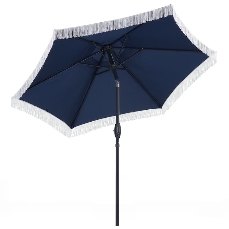 Autlaycil 7.5 ft Patio Umbrella with Fringe