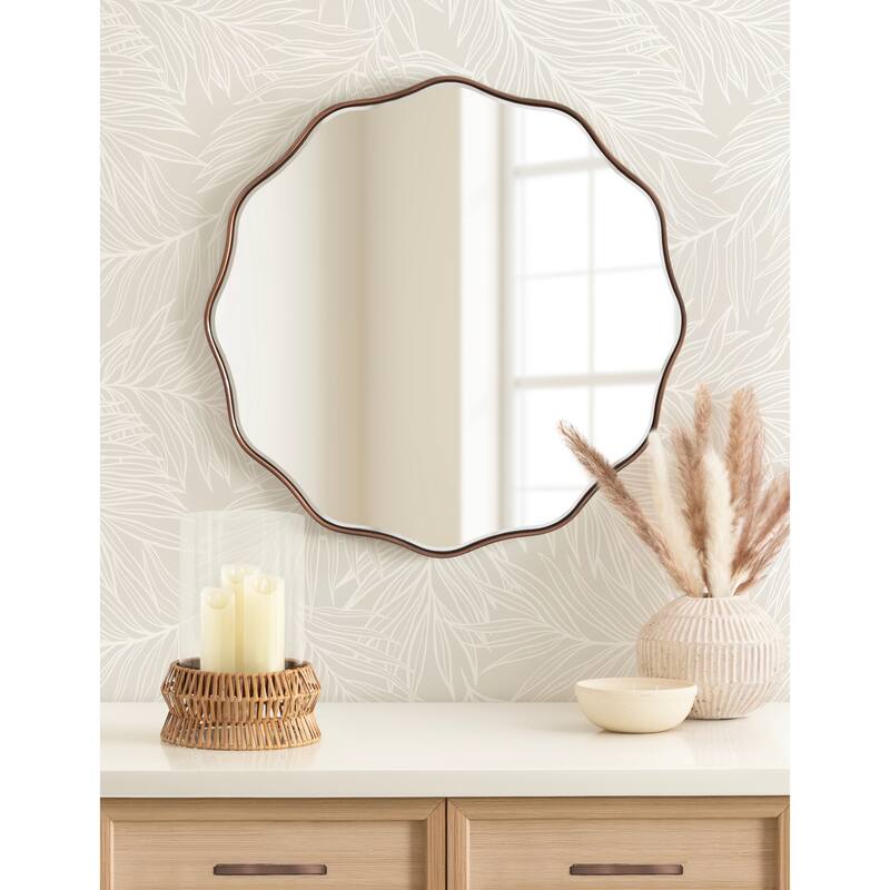 Kate and Laurel Rashana Rattan Pillar Candle Holder - 8x8x11