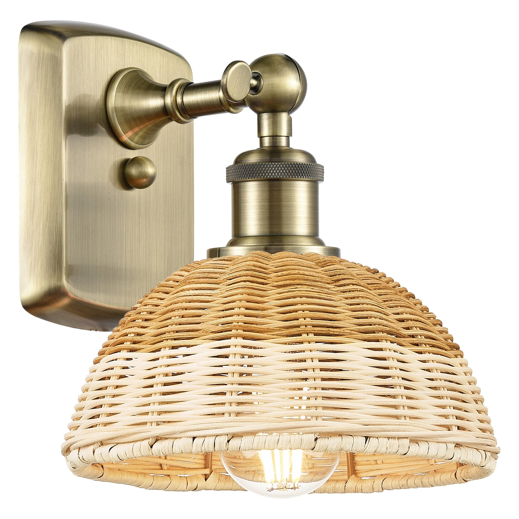 Innovations Lighting 516-1W-8-8 Bristol Natural II Sconce Bristol
