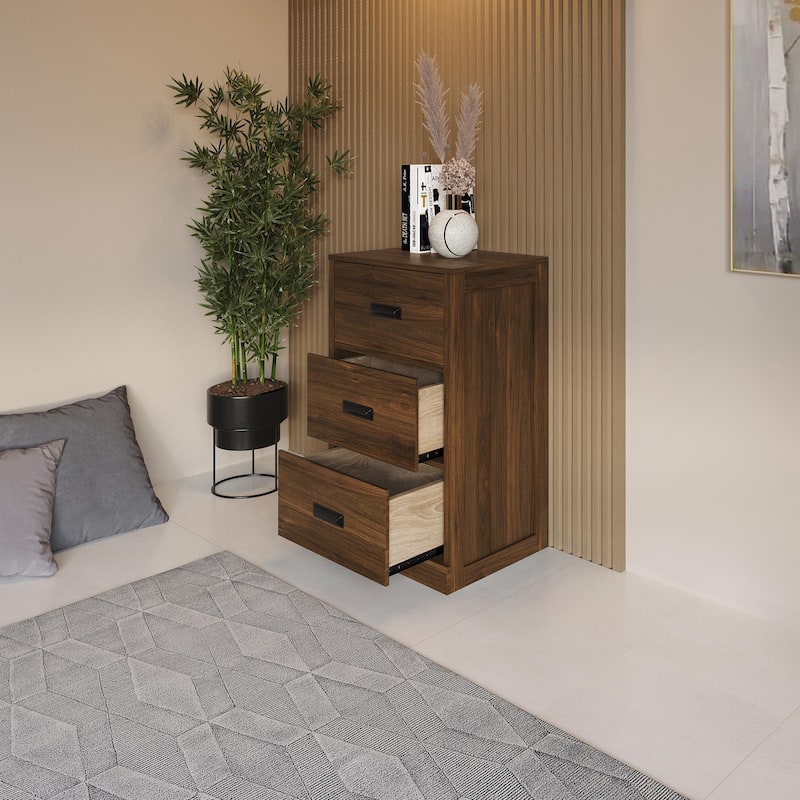 CraftPorch Luxury 3-Drawers Cabinet - N/A