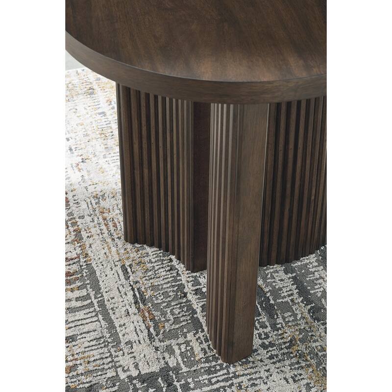Signature Design by Ashley Korestone Dark Brown End Table - 24"W x 24"D x 24"H