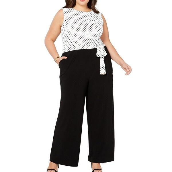 tommy hilfiger women's black jumpsuit