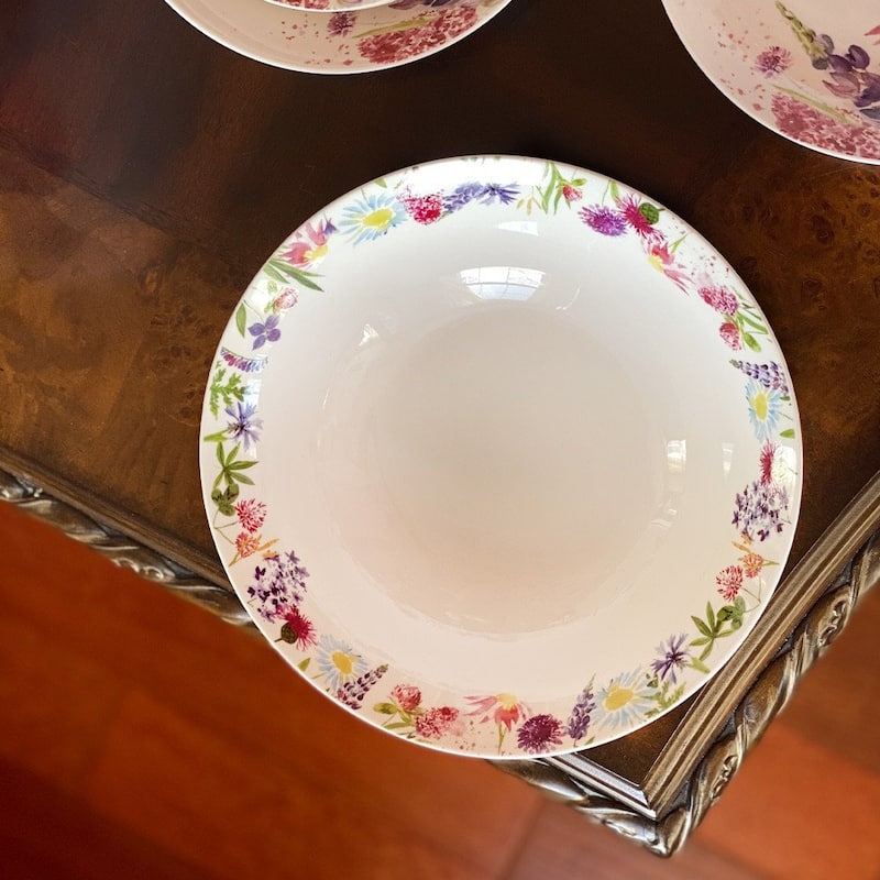 STP Goods 9" Lavender Meadow Bone China Large Bowl