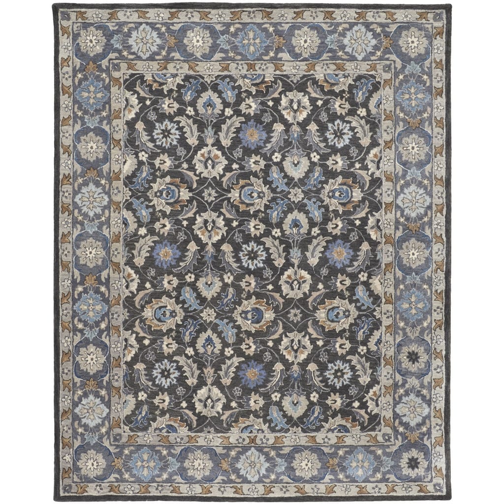 Vegi Floral Stain Resistant Area Rug By HomeRoots - 8' x 10'