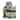 Exhart Solar Raccoon Garden Statue with a Lantern Jar of LED Bumblebees by a Welcome Fence, 9 by 10.5 Inches