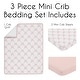 preview thumbnail 2 of 4, Sweet Jojo Designs Pink Bows Girl 3pc Mini Crib Bedding Set - Elegant Bow for the Ballerina Ballet Dancer Princess Collection