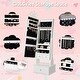 preview thumbnail 10 of 14, GIMMYFIVE Kids Jewelry Armoire, Child Jewelry Cabinet with Led Light