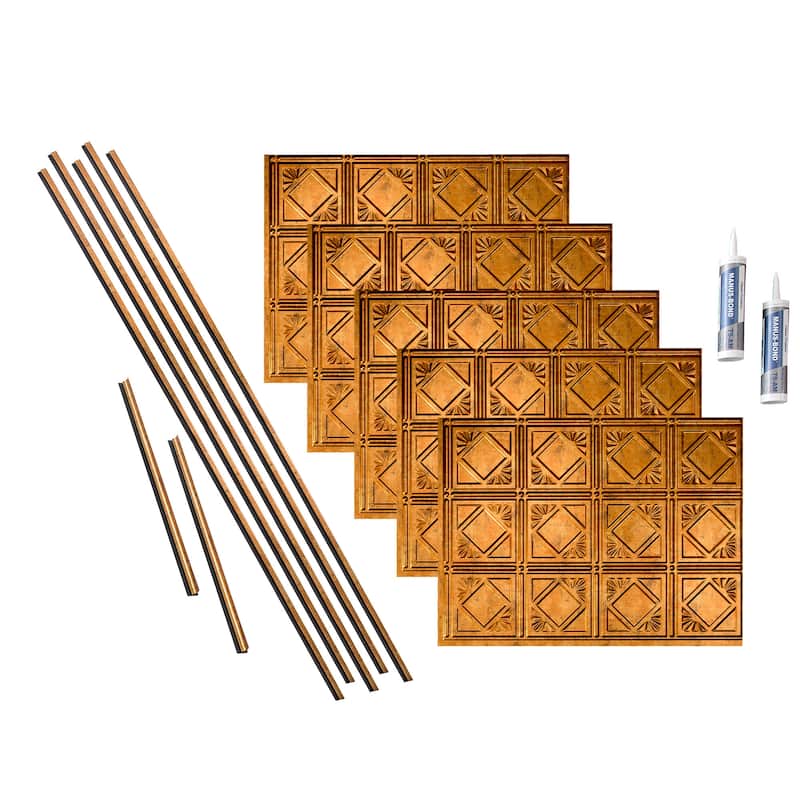 FASÄDE Traditional Style 4 Decorative Vinyl Backsplash Panel