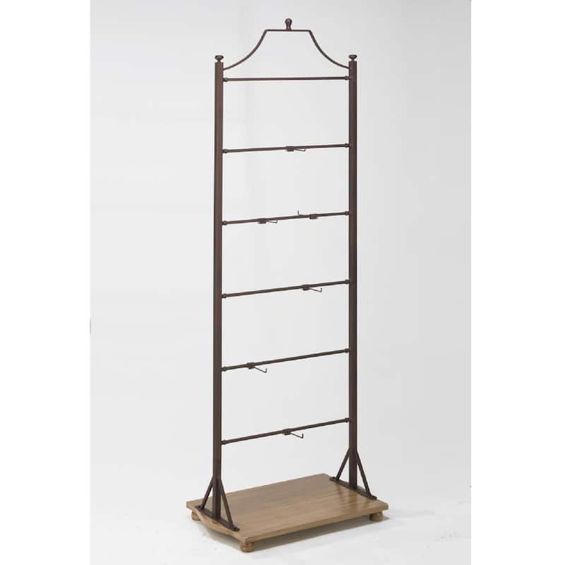70 in. Bronze Metal Ladder Rack