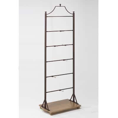 70 in. Bronze Metal Ladder Rack