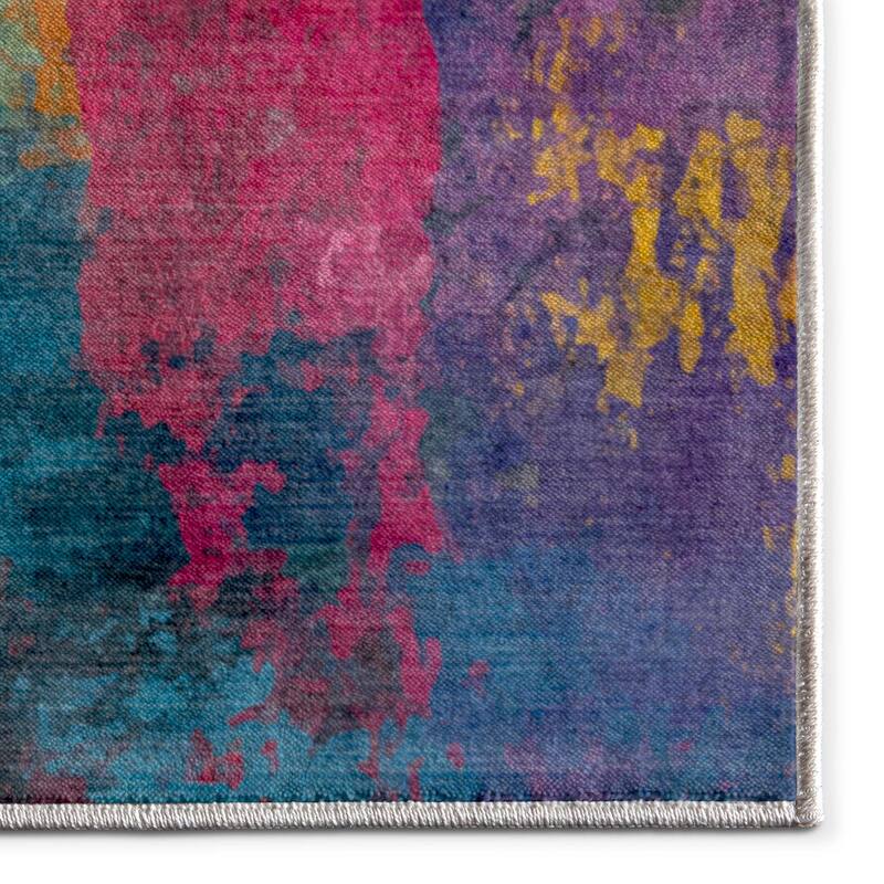 Well Woven Apollo Abstract Energie Bold Modern Multi Low Pile Area Rug