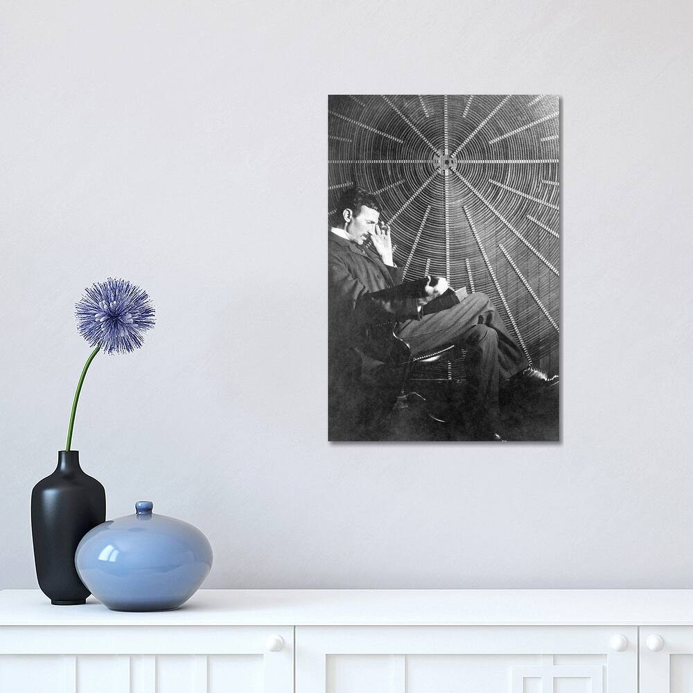 iCanvas "Nikola Tesla (1856-1943)" by Unknown Canvas Print