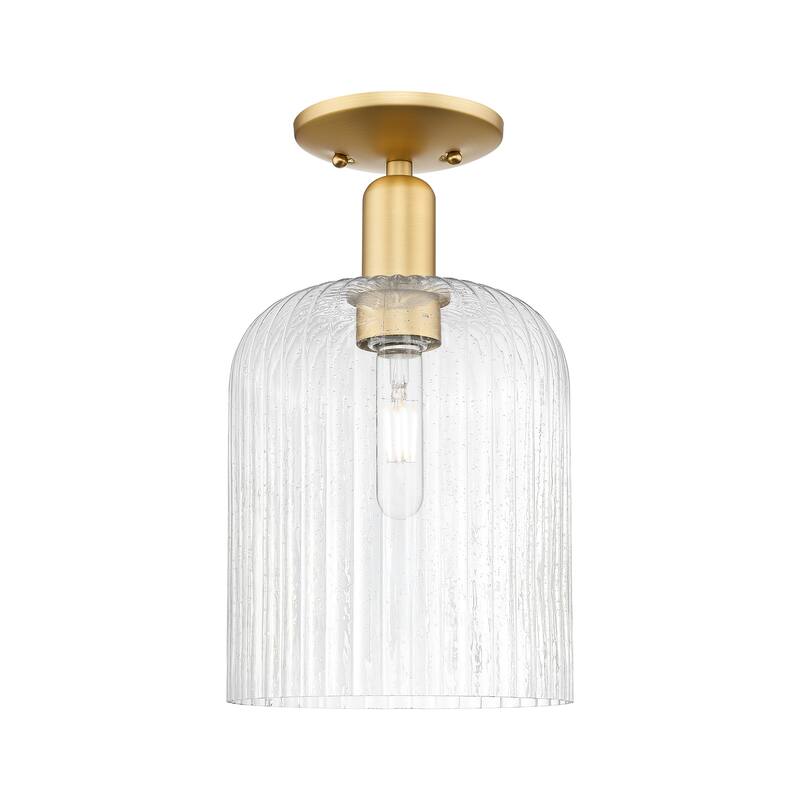 Innovations Lighting Endless Possibilities Arcadia - Bridal Veil - 1 Light 8" Semi-Flush Mount