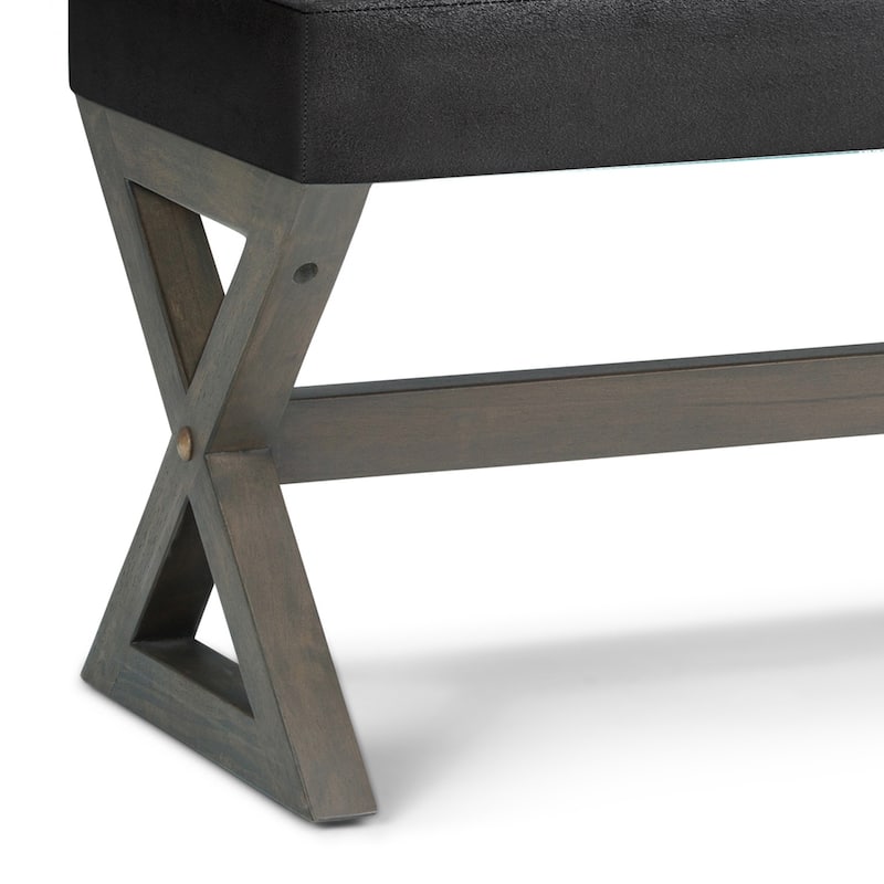 WYNDENHALL David 48 inch Wide Contemporary Rectangle Ottoman Bench