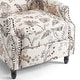 preview thumbnail 25 of 91, Linen Manual Upholstered Recliner with Wood Legs