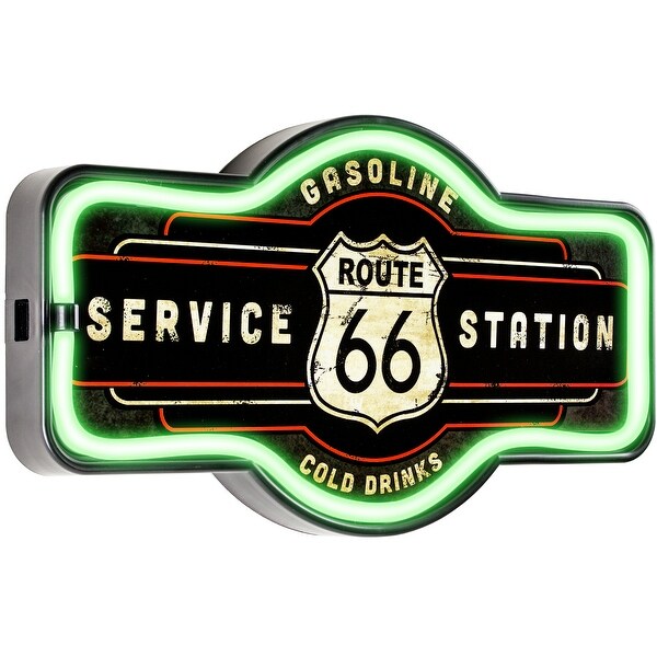 クリスタルアート – Historic Route 66フレーム マーキーLED