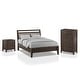 preview thumbnail 6 of 10, Furniture of America Ninn Rustic Grey 3-piece Padded Bedroom Set