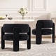 preview thumbnail 14 of 14, 3-Leg Accent Chair Plush Velvet Upholstery Modern Lounge Armchair