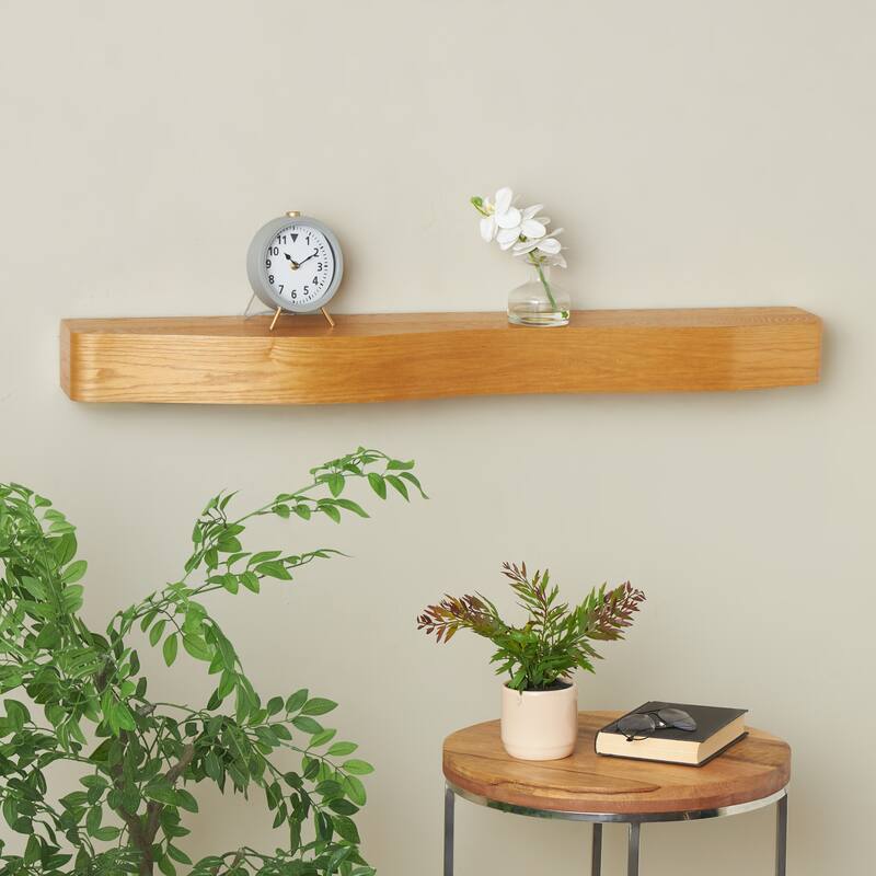 Wood Handmade Wall Shelf - Black or Brown - Roche River Decor