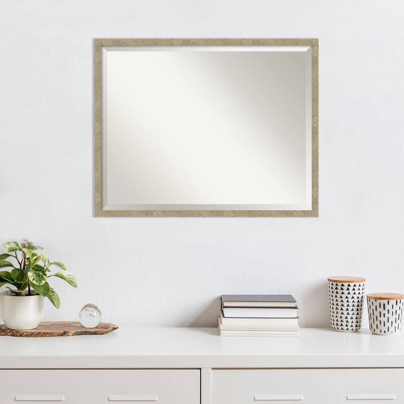Beveled Wall Mirror - Jet Black Frame