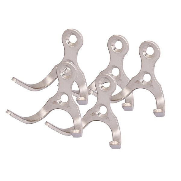 Shop 5pcs House Hooks Stainless Steel Double Prong Wall