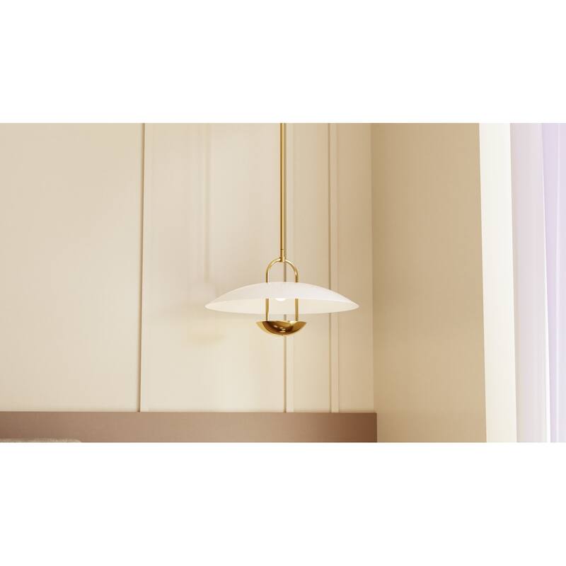 Bingham Integrated LED Brushed Gold Pendant