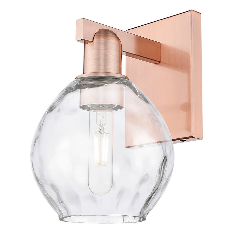 Innovations Lighting 716-1W-11-6 Waverly Sconce Waverly 11" Tall Wall - Antique Copper / Clear