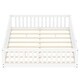 preview thumbnail 25 of 26, Queen Size Pine Wood Floor Bed with Safety Guardrails and Door