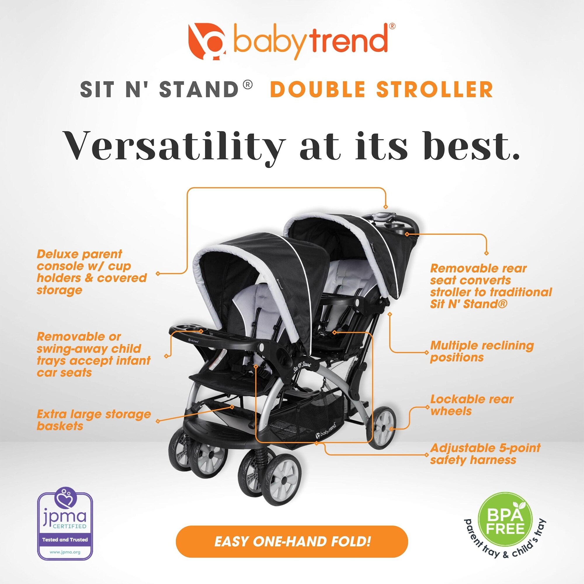 Bed bath and hot sale beyond double stroller