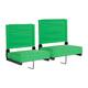 2 Pack 500 lb. Rated Lightweight Stadium Chair-Handle-Padded Seat