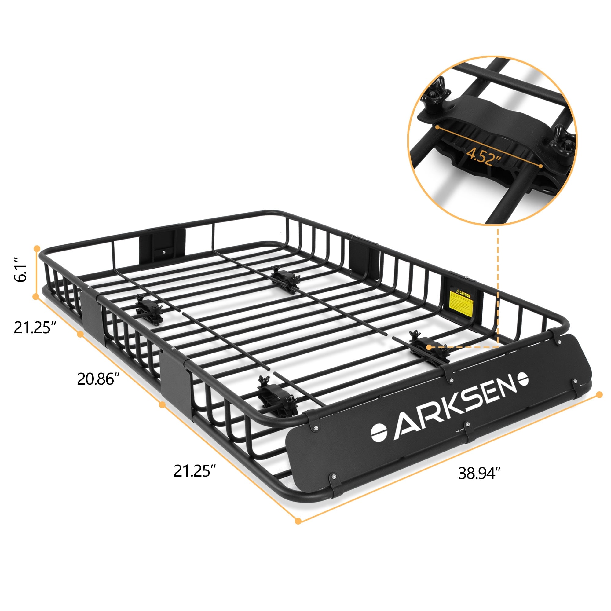 64 Universal Roof Rack Cargo Carrier w//Extension Luggage Hold Basket SUV