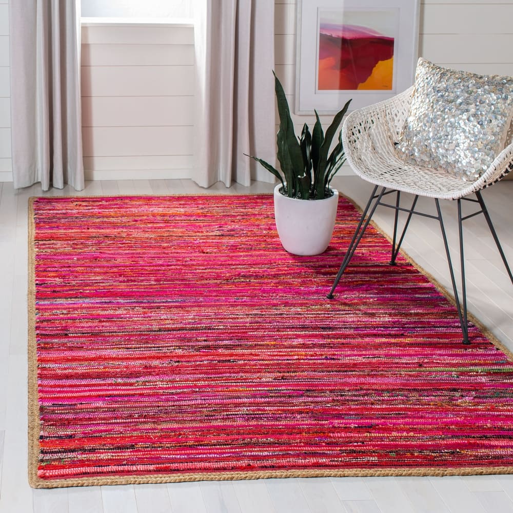 SAFAVIEH Handmade Montauk Ophely Casual Cotton Rug