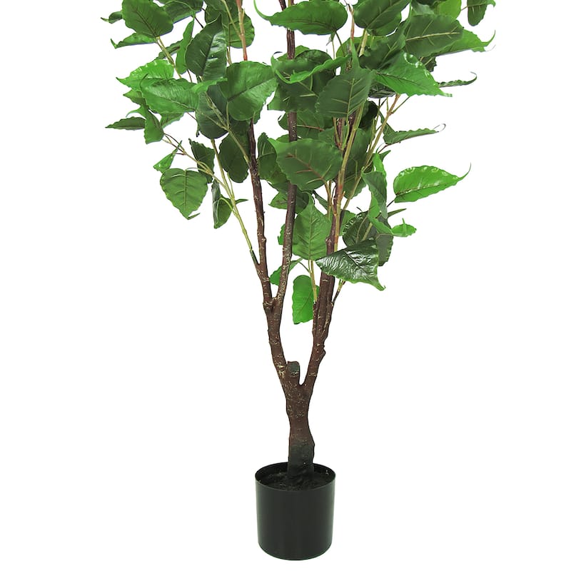 5.5ft Artificial Birch Tree Plant in Black Pot - 66" H x 30" W x 30" DP