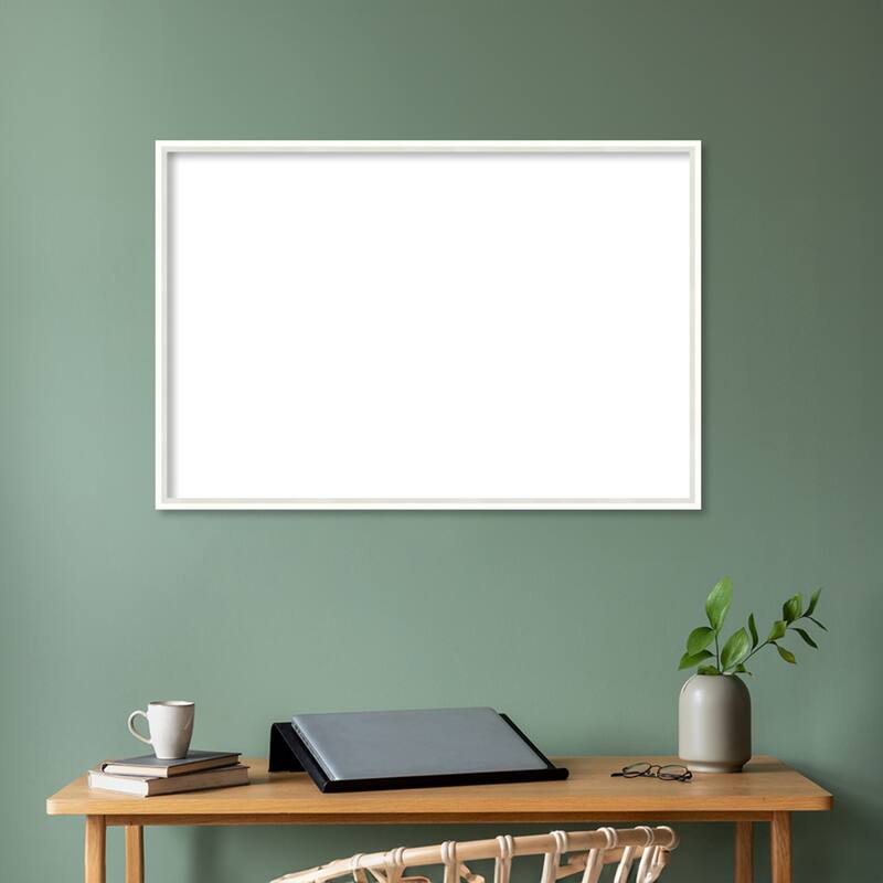 Amanti Art Lucie Black Framed Dry Erase Magnetic Board