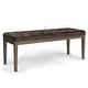 preview thumbnail 76 of 78, WYNDENHALL Hopewell 48 inch Wide Traditional Rectangle Ottoman Bench