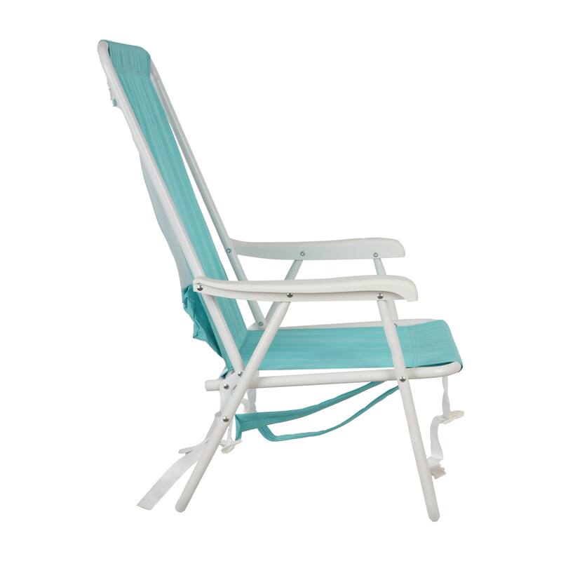 300LB Capacity Backpack Beach Chair Lightweight Reclining Aluminum Frame