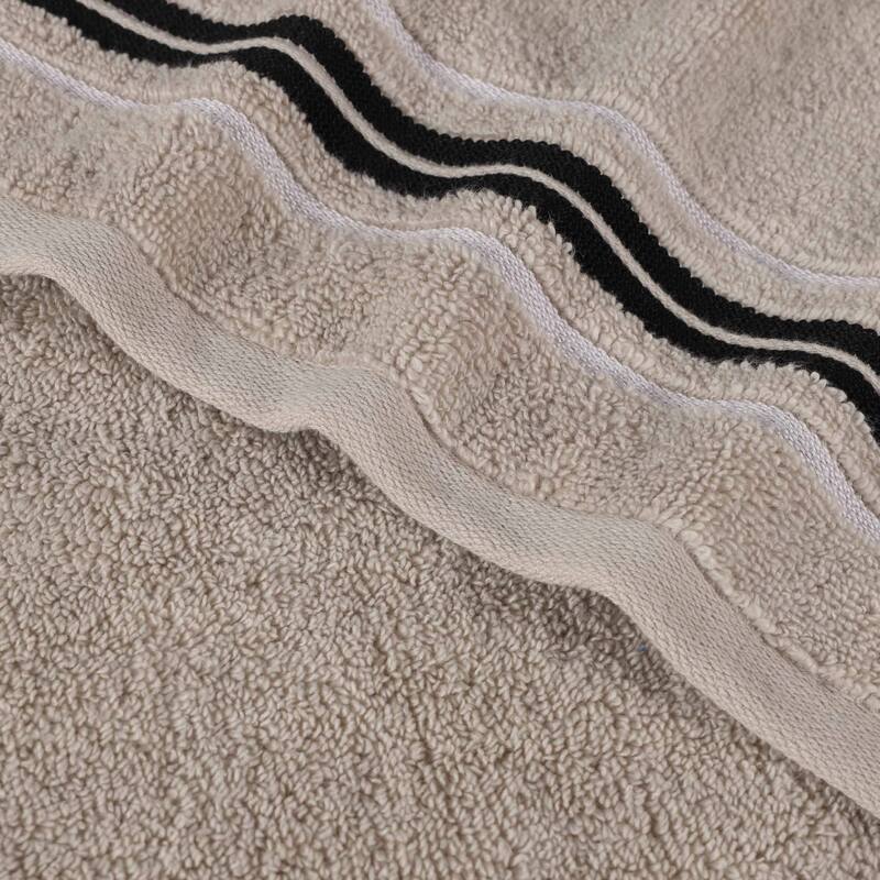 Superior Sadie Zero Twist Cotton Solid and Floral Hand Towel Set of 6