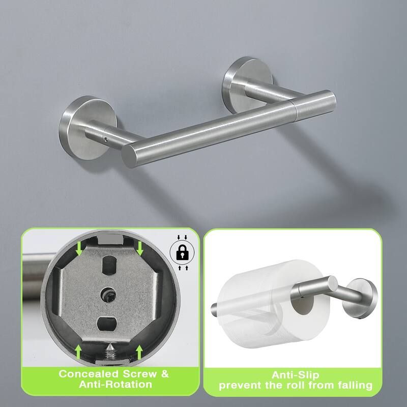 Two Post Wall Mount Toilet Paper Holder
